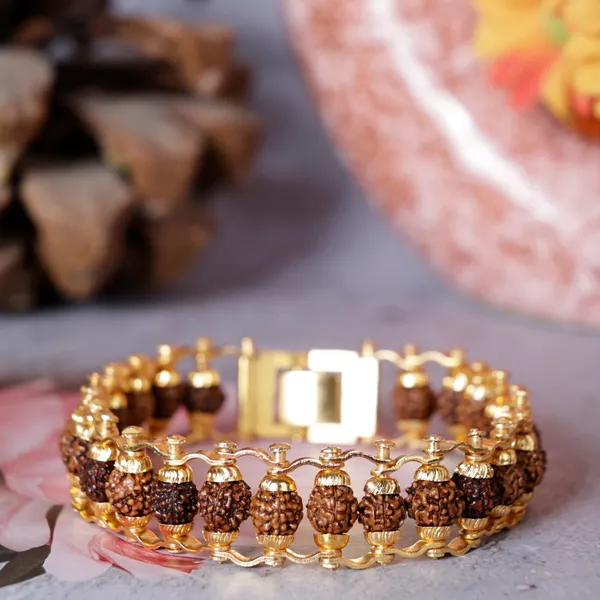 Gold_Plated_Modern_Rudraksha_Bracelet